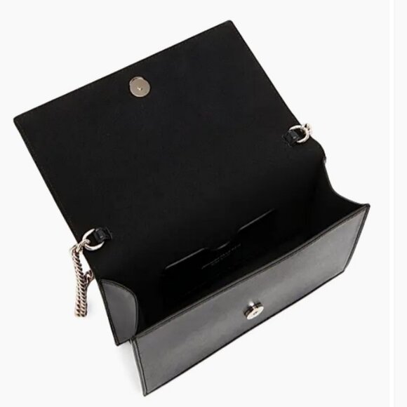 Alexander McQueen Skull Leather Chain Crossbody Black - Picture 3 of 10